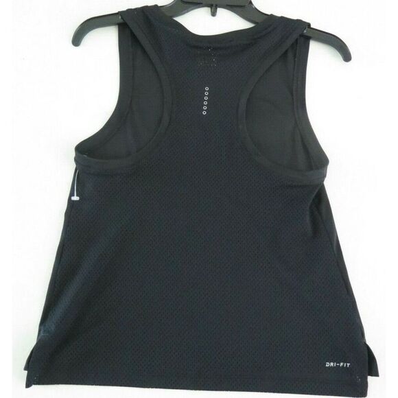 Nike AJ4671 Women's Sz S Black/Metallic Dri Fit Miler Racerback Running Tank Top - Picture 3 of 3